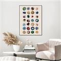 Picture of Water Colour Spots _GroupedProduct_Rectangle_Portrait_Canvas_Framed_