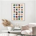 Picture of Water Colour Spots _GroupedProduct_Rectangle_Portrait_Canvas_Framed_