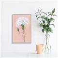 Picture of Single White Flower _GroupedProduct_Rectangle_Portrait_Canvas_Framed_