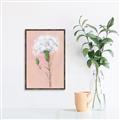 Picture of Single White Flower _GroupedProduct_Rectangle_Portrait_Canvas_Framed_