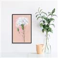 Picture of Single White Flower _GroupedProduct_Rectangle_Portrait_Canvas_Framed_