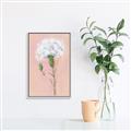 Picture of Single White Flower _GroupedProduct_Rectangle_Portrait_Canvas_Framed_