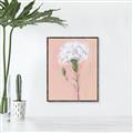 Picture of Single White Flower _GroupedProduct_Rectangle_Portrait_Canvas_Framed_
