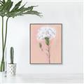 Picture of Single White Flower _GroupedProduct_Rectangle_Portrait_Canvas_Framed_