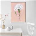 Picture of Single White Flower _GroupedProduct_Rectangle_Portrait_Canvas_Framed_