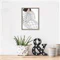 Picture of Lady Checks I _GroupedProduct_Rectangle_Portrait_Canvas_Framed_