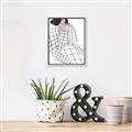 Picture of Lady Checks I _GroupedProduct_Rectangle_Portrait_Canvas_Framed_