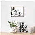 Picture of Lady Polka Dot _GroupedProduct_Rectangle_Landscape_Canvas_Framed_