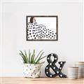 Picture of Lady Polka Dot _GroupedProduct_Rectangle_Landscape_Canvas_Framed_