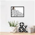 Picture of Lady Polka Dot _GroupedProduct_Rectangle_Landscape_Canvas_Framed_