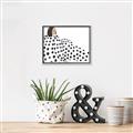 Picture of Lady Polka Dot _GroupedProduct_Rectangle_Landscape_Canvas_Framed_