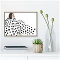 Picture of Lady Polka Dot _GroupedProduct_Rectangle_Landscape_Canvas_Framed_