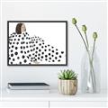 Picture of Lady Polka Dot _GroupedProduct_Rectangle_Landscape_Canvas_Framed_