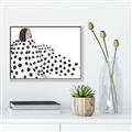 Picture of Lady Polka Dot _GroupedProduct_Rectangle_Landscape_Canvas_Framed_