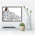 Picture of Lady Polka Dot _GroupedProduct_Rectangle_Landscape_Canvas_Framed_