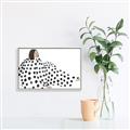 Picture of Lady Polka Dot _GroupedProduct_Rectangle_Landscape_Canvas_Framed_