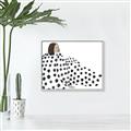 Picture of Lady Polka Dot _GroupedProduct_Rectangle_Landscape_Canvas_Framed_