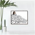 Picture of Lady Polka Dot _GroupedProduct_Rectangle_Landscape_Canvas_Framed_
