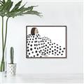 Picture of Lady Polka Dot _GroupedProduct_Rectangle_Landscape_Canvas_Framed_