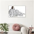 Picture of Lady Polka Dot _GroupedProduct_Rectangle_Landscape_Canvas_Framed_