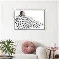 Picture of Lady Polka Dot _GroupedProduct_Rectangle_Landscape_Canvas_Framed_