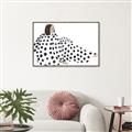 Picture of Lady Polka Dot _GroupedProduct_Rectangle_Landscape_Canvas_Framed_