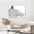 Picture of Lady Polka Dot _GroupedProduct_Rectangle_Landscape_Canvas_Framed_