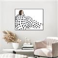 Picture of Lady Polka Dot _GroupedProduct_Rectangle_Landscape_Canvas_Framed_