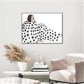 Picture of Lady Polka Dot _GroupedProduct_Rectangle_Landscape_Canvas_Framed_