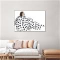 Picture of Lady Polka Dot _GroupedProduct_Rectangle_Landscape_Canvas_Framed_