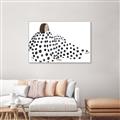 Picture of Lady Polka Dot _GroupedProduct_Rectangle_Landscape_Canvas_Framed_