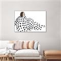 Picture of Lady Polka Dot _GroupedProduct_Rectangle_Landscape_Canvas_Framed_