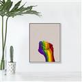 Picture of Rainbow Fist _GroupedProduct_Rectangle_Portrait_Canvas_Framed_