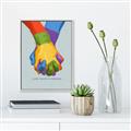 Picture of Rainbow Hands _GroupedProduct_Rectangle_Portrait_Canvas_Framed_
