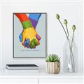 Picture of Rainbow Hands _GroupedProduct_Rectangle_Portrait_Canvas_Framed_