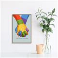 Picture of Rainbow Hands _GroupedProduct_Rectangle_Portrait_Canvas_Framed_