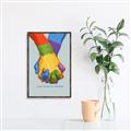 Picture of Rainbow Hands _GroupedProduct_Rectangle_Portrait_Canvas_Framed_