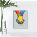 Picture of Rainbow Hands _GroupedProduct_Rectangle_Portrait_Canvas_Framed_