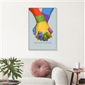 Picture of Rainbow Hands _GroupedProduct_Rectangle_Portrait_Canvas_Framed_