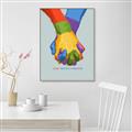 Picture of Rainbow Hands _GroupedProduct_Rectangle_Portrait_Canvas_Framed_