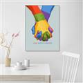 Picture of Rainbow Hands _GroupedProduct_Rectangle_Portrait_Canvas_Framed_