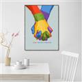 Picture of Rainbow Hands _GroupedProduct_Rectangle_Portrait_Canvas_Framed_