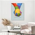Picture of Rainbow Hands _GroupedProduct_Rectangle_Portrait_Canvas_Framed_