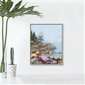 Picture of Coastal Feel I _GroupedProduct_Rectangle_Portrait_Canvas_Framed_