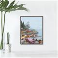Picture of Coastal Feel I _GroupedProduct_Rectangle_Portrait_Canvas_Framed_