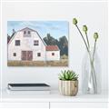 Picture of Red roof barn _GroupedProduct_Rectangle_Landscape_Unframed_Print_Only_