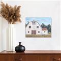 Picture of Red roof barn _GroupedProduct_Rectangle_Landscape_Unframed_Print_Only_