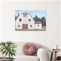 Picture of Red roof barn _GroupedProduct_Rectangle_Landscape_Unframed_Print_Only_