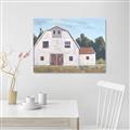 Picture of Red roof barn _GroupedProduct_Rectangle_Landscape_Unframed_Print_Only_