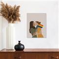 Picture of Two girls with rainbow flag _GroupedProduct_Rectangle_Portrait_Unframed_Print_Only_
